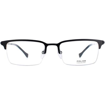Police VPL290 06AA Zwarte Half-Rimloze Bril - Bril Police VPL290 06AA Zwarte Half-Rimloze Bril - Bril