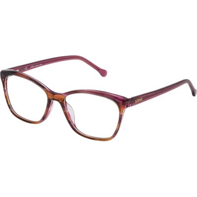Loewe VLWA07M5306DB Marrom Laranja Rosa - Armação de óculos Loewe VLWA07M5306DB Marrom Laranja Rosa - Armação de óculos