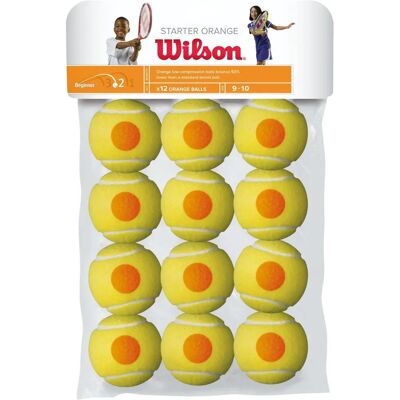 Ballons de tennis Wilson Starter Orange - Pack de 12 - Publicité Ballons de tennis Wilson Starter Orange - Pack de 12 - Publicité