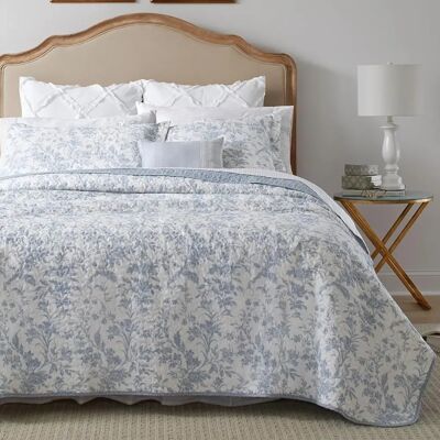 Laura Ashley - Home King - Ambre bleu - King - Ensemble de lit - Publicité Laura Ashley - Home King - Ambre bleu - King - Ensemble de lit - Publicité