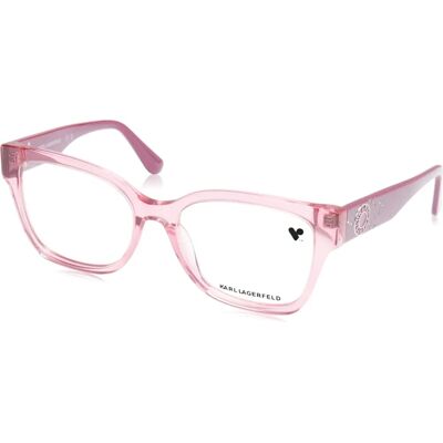 Karl Lagerfeld KL6111R 628 Rectangular Red Eyeglasses - Eyeglasses Karl Lagerfeld KL6111R 628 Rectangular Red Eyeglasses - Eyeglasses