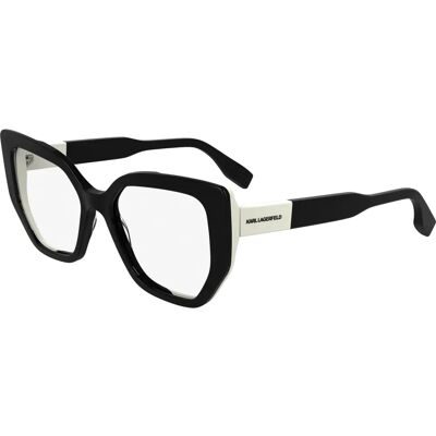 KARL LAGERFELD KL6174 006 Cornice a Gatto Nero/Bianco - Occhiali KARL LAGERFELD KL6174 006 Cornice a Gatto Nero/Bianco - Occhiali