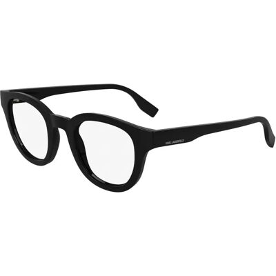 Karl Lagerfeld KL6177 001 Unisex Geometric Black Eyeglasses - Eyeglasses Karl Lagerfeld KL6177 001 Unisex Geometric Black Eyeglasses - Eyeglasses