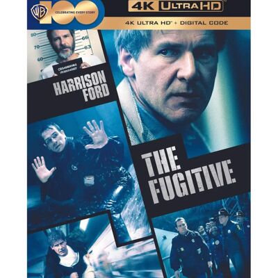 Warner Home Video The Fugitive - Blu-ray 4K Ultra HD Région A USA - Publicité Warner Home Video The Fugitive - Blu-ray 4K Ultra HD Région A USA - Publicité