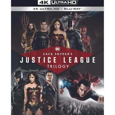 Warner Home Video Trilogie Justice League de Zack Snyder - Ultra HD Blu-ray - Région A - Publicité Warner Home Video Trilogie Justice League de Zack Snyder - Ultra HD Blu-ray - Région A - Publicité