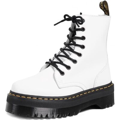 Dr. Martens Jadon Platform - Weiß poliert glatt Dr. Martens Jadon Platform - Weiß poliert glatt