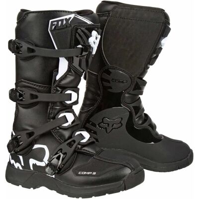 Fox Comp 3Y Jugend Motocross Stiefel - Schwarz - 39 40 - Unisex Fox Comp 3Y Jugend Motocross Stiefel - Schwarz - 39 40 - Unisex