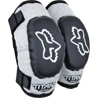 Fox Pee Wee Titan Kinder Motocross Ellbogenprotektoren - Schwarz Grau - Kindergröße Fox Pee Wee Titan Kinder Motocross Ellbogenprotektoren - Schwarz Grau - Kindergröße