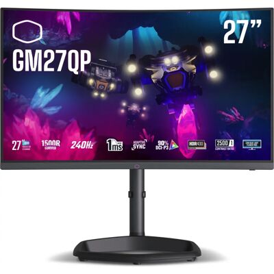 Monitor de juego Cooler Master GM27QP 27" - QHD, 1 ms, Negro Monitor de juego Cooler Master GM27QP 27" - QHD, 1 ms, Negro