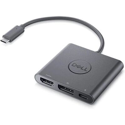 Dell USB-C to HDMI/DP Adapter - 4K 60Hz Kompakt Dell USB-C to HDMI/DP Adapter - 4K 60Hz Kompakt