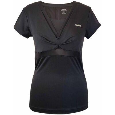 Reebok K28901 Svart V-ringad T-shirt Reebok K28901 Svart V-ringad T-shirt