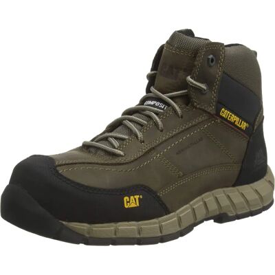 Caterpillar Mens Dark Gull Grey Composite Toe Safety Boots - Safety boots Caterpillar Mens Dark Gull Grey Composite Toe Safety Boots - Safety boots
