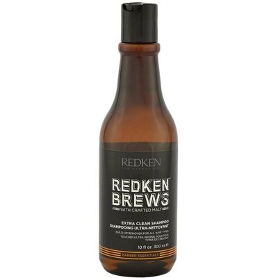 Shampoing Redken Brews Extra Clean pour hommes - Publicité Shampoing Redken Brews Extra Clean pour hommes - Publicité