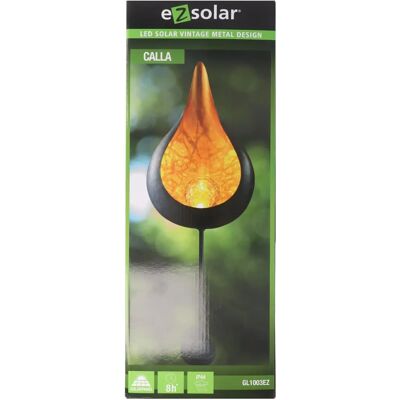 Lampe Solaire Sculpturale Décorative eZsolar - Art en Métal Orange - Éclairage Extérieur - Publicité Lampe Solaire Sculpturale Décorative eZsolar - Art en Métal Orange - Éclairage Extérieur - Publicité