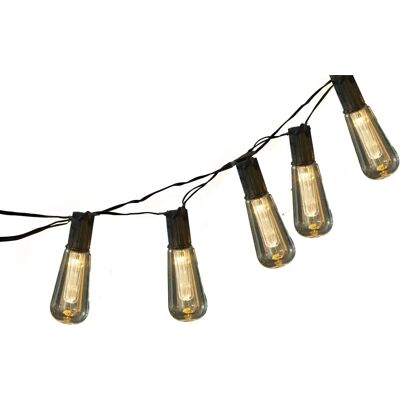 Guirlande solaire EZsolar - Ampoules Edison - 6m IP44 - Publicité Guirlande solaire EZsolar - Ampoules Edison - 6m IP44 - Publicité