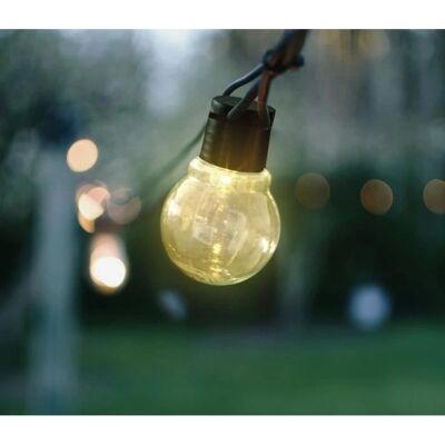 Guirlande Solaire pour Parasol - Blanc Chaud - String Light - Publicité Guirlande Solaire pour Parasol - Blanc Chaud - String Light - Publicité