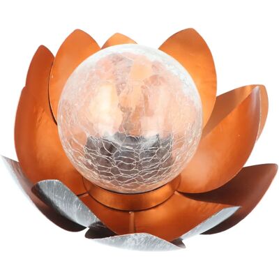 eZsolar Lotus Solar-Gartenlampe - Dekor, Warmweiß, Kompakt eZsolar Lotus Solar-Gartenlampe - Dekor, Warmweiß, Kompakt