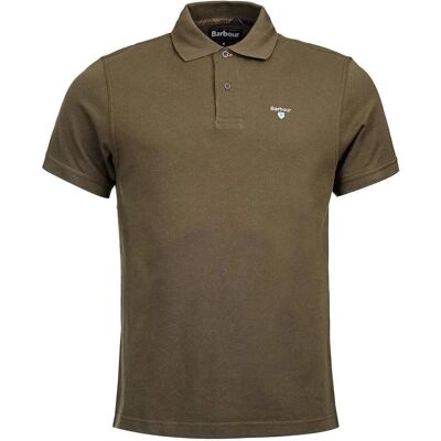 Barbour Polo Pique Tartan da Uomo - Oliva Scuro - Taglia Regolare Barbour Polo Pique Tartan da Uomo - Oliva Scuro - Taglia Regolare