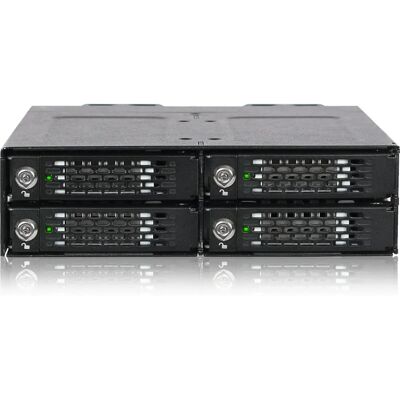 Icy Dock ToughArmor MB720M2K-B SSD-kasse - Sort - Understøtter 4 M.2 SSD'er - Inkluderer kølelegeme - Passer i 5,25-tommer drevplads Icy Dock ToughArmor MB720M2K-B SSD-kasse - Sort - Understøtter 4 M.2 SSD'er - Inkluderer kølelegeme - Passer i 5,25-tommer drevplads