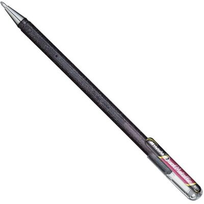Pentel K110 Dual Metallic TintenGel-Rollerball-Stift - Schwarz/Metall Pentel K110 Dual Metallic TintenGel-Rollerball-Stift - Schwarz/Metall