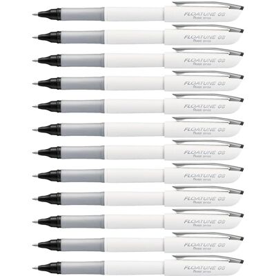 Pentel Floatune Rollerball - White, 0.8mm, Black Ink - Pen Pentel Floatune Rollerball - White, 0.8mm, Black Ink - Pen