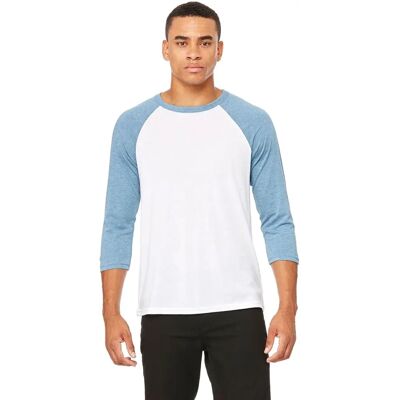 Bella+Canvas - CV3200 - Weiß - 3/4 Raglanärmel - T-Shirt Bella+Canvas - CV3200 - Weiß - 3/4 Raglanärmel - T-Shirt