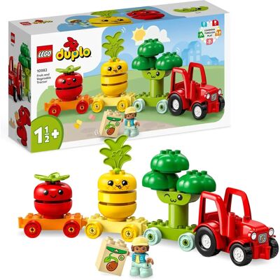 LEGO DUPLO Meu Primeiro Trator de Frutas e Legumes - Brinquedo Educativo para Crianças 1.5+ LEGO DUPLO Meu Primeiro Trator de Frutas e Legumes - Brinquedo Educativo para Crianças 1.5+