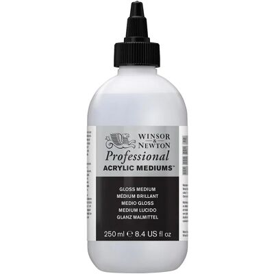 Médium acrylique brillant professionnel Winsor & Newton 250ml - Médium acrylique Médium acrylique brillant professionnel Winsor & Newton 250ml - Médium acrylique