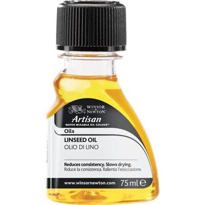 Huile de Linseed Mélangeable à l'Eau Winsor & Newton 75ml - Moyen d'Huile - Publicité Huile de Linseed Mélangeable à l'Eau Winsor & Newton 75ml - Moyen d'Huile - Publicité