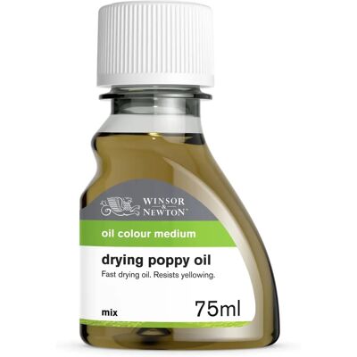 Winsor & Newton Oil Colour Mediums - Drying Poppy Oil - Oil Colour Mediums Winsor & Newton Oil Colour Mediums - Drying Poppy Oil - Oil Colour Mediums