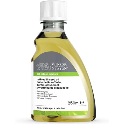 Winsor & Newton Raffiniertes Leinöl - 250ml - Ölmedium Winsor & Newton Raffiniertes Leinöl - 250ml - Ölmedium