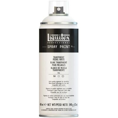 Liquitex White Trans Spray Paint - Spray Paint - 400ml Liquitex White Trans Spray Paint - Spray Paint - 400ml