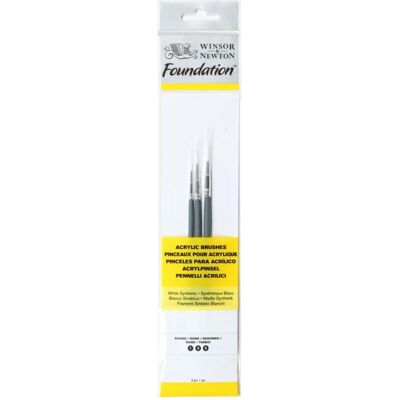 Winsor & Newton 5295003 Acrylpinsel-Set - Rund, Filbert, Flach - Malwerkzeuge Winsor & Newton 5295003 Acrylpinsel-Set - Rund, Filbert, Flach - Malwerkzeuge