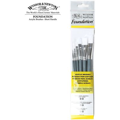 Winsor & Newton 5295007 Short Handle Acrylic Brush Set - Brush Set Winsor & Newton 5295007 Short Handle Acrylic Brush Set - Brush Set