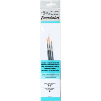 Ensemble de Pinceaux Aquarelle Winsor & Newton - 3 Pinceaux pour Débutants Ensemble de Pinceaux Aquarelle Winsor & Newton - 3 Pinceaux pour Débutants