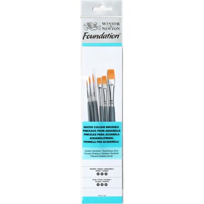 Winsor & Newton 5295015 - Ensemble de 6 pinceaux aquarelle Winsor & Newton 5295015 - Ensemble de 6 pinceaux aquarelle