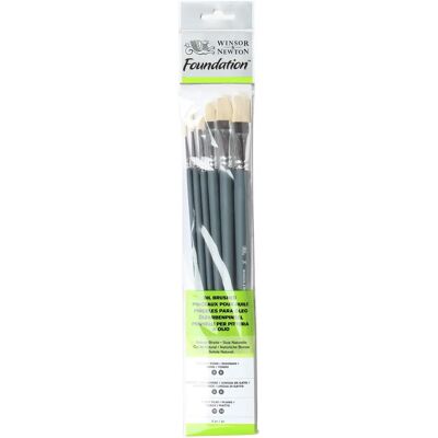 Winsor & Newton Long-handled Oil Brush Set - Painting Brushes Set Winsor & Newton Long-handled Oil Brush Set - Painting Brushes Set