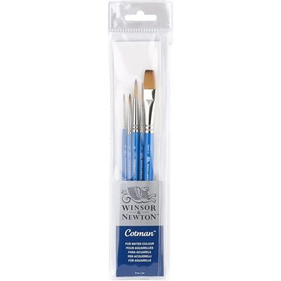 Set di 5 pennelli Cotman a manico corto - Winsor & Newton Set di 5 pennelli Cotman a manico corto - Winsor & Newton
