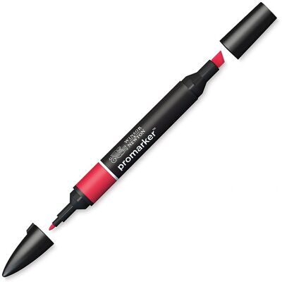 Winsor & Newton Promarker - Röd - Dubbelsidig alkoholpenna - Konstnärsverktyg Winsor & Newton Promarker - Röd - Dubbelsidig alkoholpenna - Konstnärsverktyg