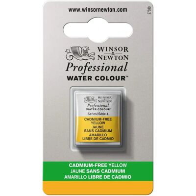 Winsor & Newton Professional Watercolour Half Pan - Cadmium Free Yellow Winsor & Newton Professional Watercolour Half Pan - Cadmium Free Yellow