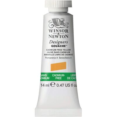 Tubo de Gouche de Winsor & Newton - Amarillo sin Cádmio - 14ml - Pintura Gouache Tubo de Gouche de Winsor & Newton - Amarillo sin Cádmio - 14ml - Pintura Gouache