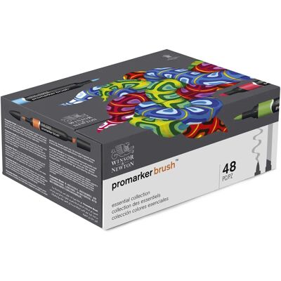 Winsor & Newton Promarker Pinsel - 48 Farben - Marker Winsor & Newton Promarker Pinsel - 48 Farben - Marker
