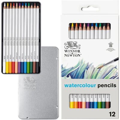 Crayons aquarelle Winsor & Newton - Set de 12 couleurs Crayons aquarelle Winsor & Newton - Set de 12 couleurs