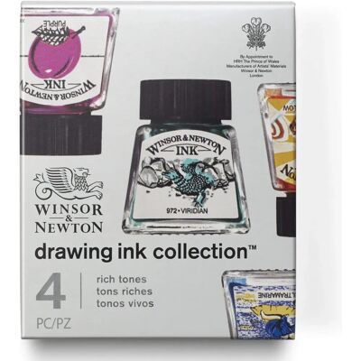 Winsor & Newton Ritningar Tuschset - Djupt Toner - 14ml Winsor & Newton Ritningar Tuschset - Djupt Toner - 14ml