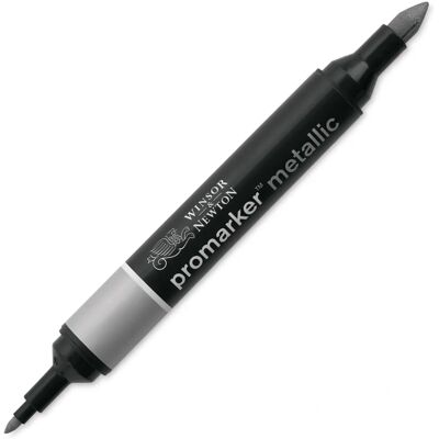 Winsor & Newton Promarker Métallique Argent - Stylo Marqueur Graphique - Publicité Winsor & Newton Promarker Métallique Argent - Stylo Marqueur Graphique - Publicité