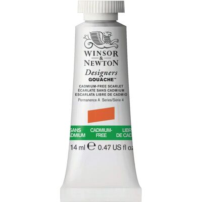 Winsor & Newton Designer Gouache - Kadmiumfri Skarlak 14ml - Konstnärsmaterial Winsor & Newton Designer Gouache - Kadmiumfri Skarlak 14ml - Konstnärsmaterial