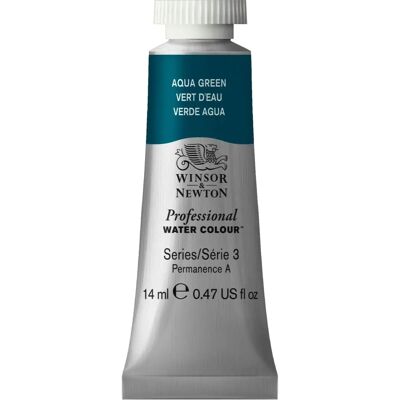 Winsor & Newton Acuarelas Profesionales - Verde Aqua - 14ml - Pinturas de acuarela Winsor & Newton Acuarelas Profesionales - Verde Aqua - 14ml - Pinturas de acuarela