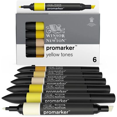 Winsor & Newton Promarker Keltaiset Sävyjä - Markkeri Piirustukseen ja Suunnitteluun Winsor & Newton Promarker Keltaiset Sävyjä - Markkeri Piirustukseen ja Suunnitteluun