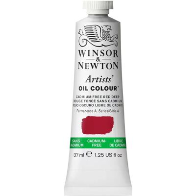 Winsor & Newton Künstler-Ölfarbe - Cadmiumfrei Rot Tief - 37ml Winsor & Newton Künstler-Ölfarbe - Cadmiumfrei Rot Tief - 37ml