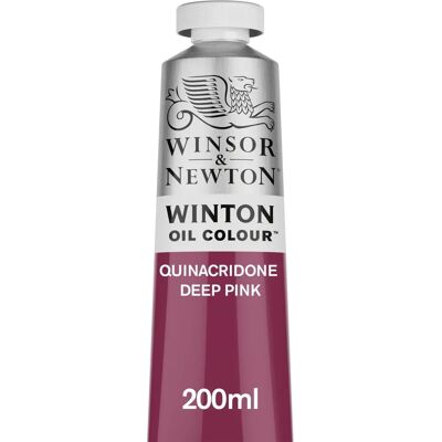 Winsor & Newton Winton Óleo - Rosa Quinacridona Profundo - 200ml Winsor & Newton Winton Óleo - Rosa Quinacridona Profundo - 200ml